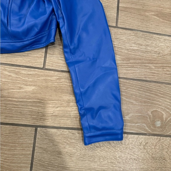 Womens Future Trunks Capsule Corp DB Purple Blue Leather Jacket - LUCA Designs - Picture 5 of 16